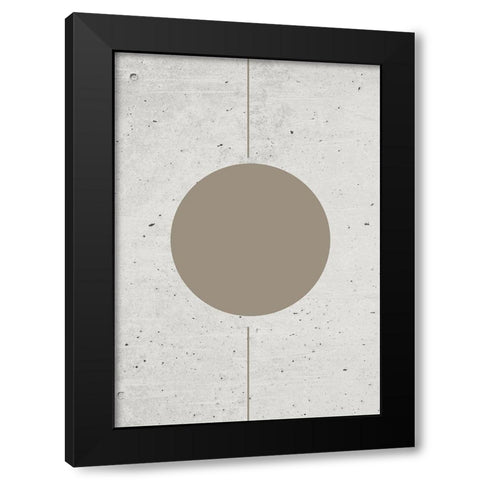 Concrete Shapes No.2 Black Modern Wood Framed Art Print by Ratcliffe, Tiffany