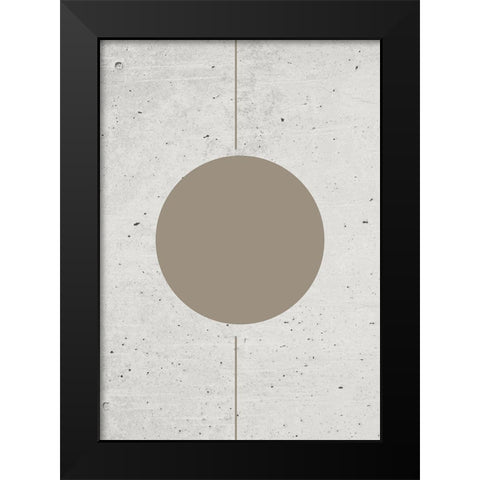 Concrete Shapes No.2 Black Modern Wood Framed Art Print by Ratcliffe, Tiffany