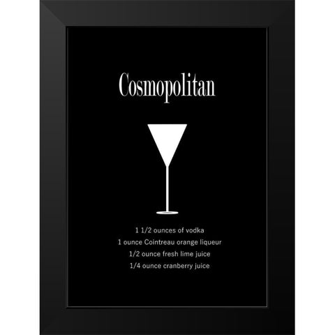 Cosmopolitan Black Modern Wood Framed Art Print by Mi, Suki