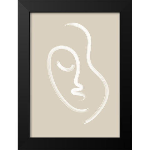 Dreaming Black Modern Wood Framed Art Print by Ratcliffe, Tiffany