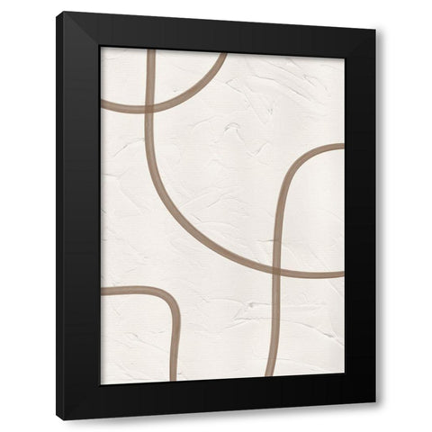 Entwine Black Modern Wood Framed Art Print with Double Matting by Ratcliffe, Tiffany