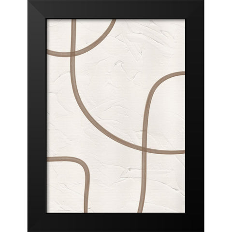 Entwine Black Modern Wood Framed Art Print by Ratcliffe, Tiffany