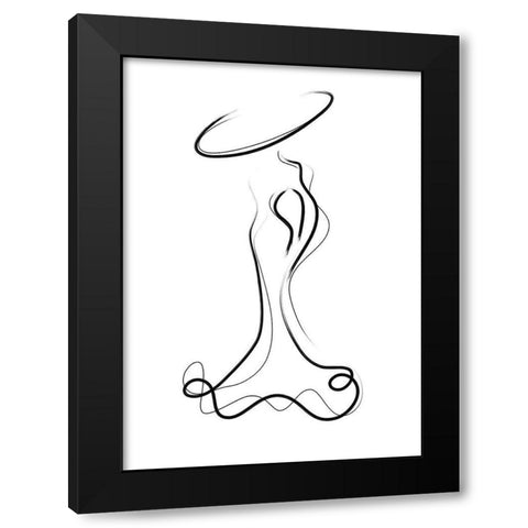 Glamour Black Modern Wood Framed Art Print by Ratcliffe, Tiffany