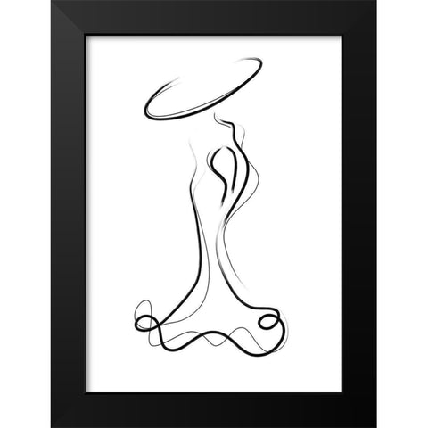 Glamour Black Modern Wood Framed Art Print by Ratcliffe, Tiffany