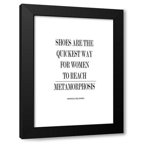 Metamorphosis Black Modern Wood Framed Art Print with Double Matting by Mi, Suki