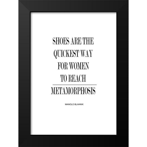 Metamorphosis Black Modern Wood Framed Art Print by Mi, Suki