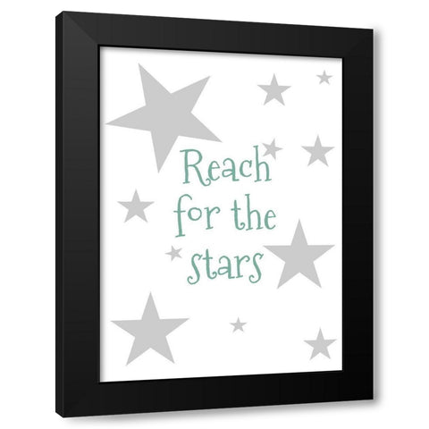 Reach for the Stars Black Modern Wood Framed Art Print with Double Matting by Mi, Suki
