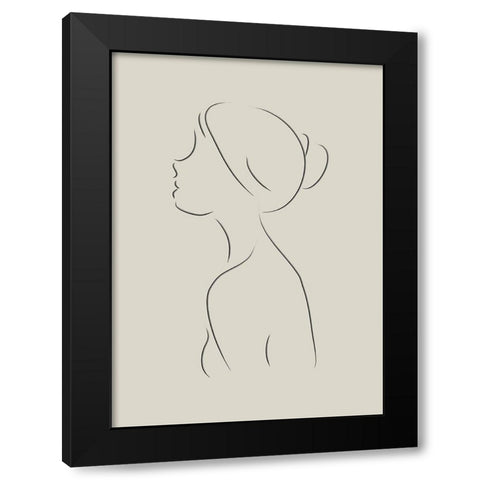 Senora No.2 Black Modern Wood Framed Art Print with Double Matting by Ratcliffe, Tiffany