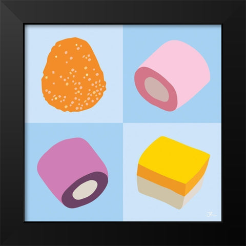 Sweets No.1 Black Modern Wood Framed Art Print by Hollie, Jasmine