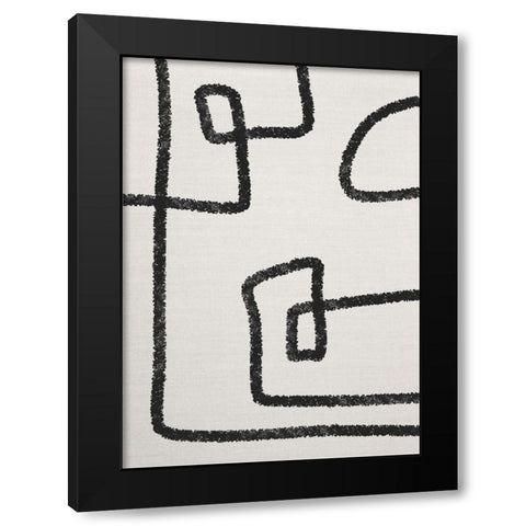 The Journey No.1 Black Modern Wood Framed Art Print with Double Matting by Ratcliffe, Tiffany