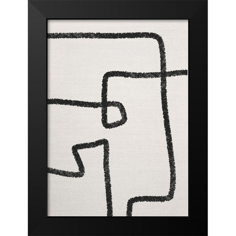 The Journey No.2 Black Modern Wood Framed Art Print by Ratcliffe, Tiffany