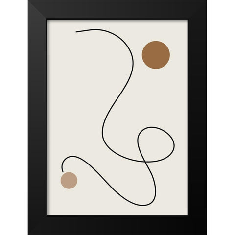 The Line No.1 Black Modern Wood Framed Art Print by Ratcliffe, Tiffany