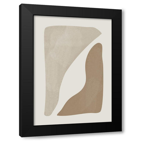 Two Shapes Black Modern Wood Framed Art Print with Double Matting by Ratcliffe, Tiffany