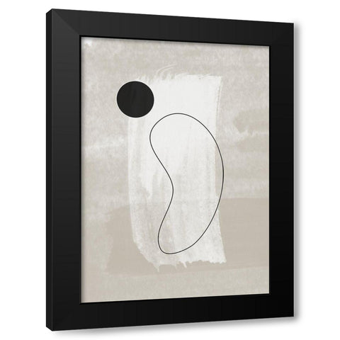Vase No.2 Black Modern Wood Framed Art Print with Double Matting by Ratcliffe, Tiffany