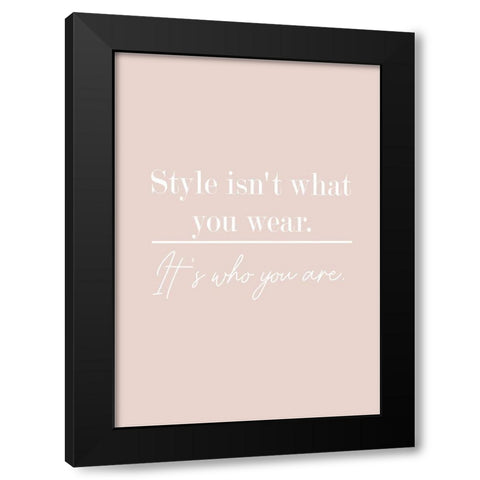 Who You Are Black Modern Wood Framed Art Print by Mi, Suki