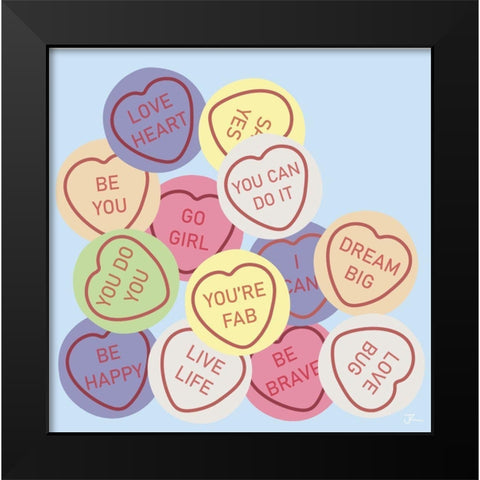 Youre Fab Black Modern Wood Framed Art Print by Hollie, Jasmine