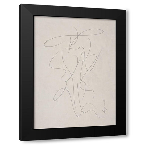 Tropez Black Modern Wood Framed Art Print with Double Matting by Ratcliffe, Tiffany