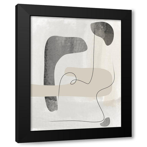 Wonder No.3 Black Modern Wood Framed Art Print by Ratcliffe, Tiffany