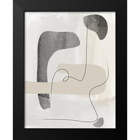 Wonder No.3 Black Modern Wood Framed Art Print by Ratcliffe, Tiffany