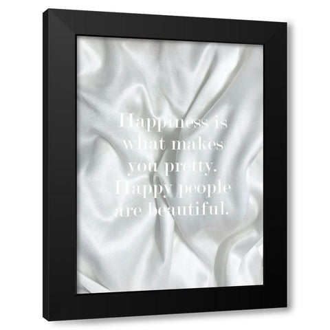 Happy People Black Modern Wood Framed Art Print with Double Matting by Mi, Suki