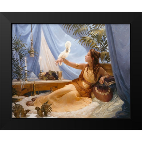Decadence Black Modern Wood Framed Art Print by Murray, Alan