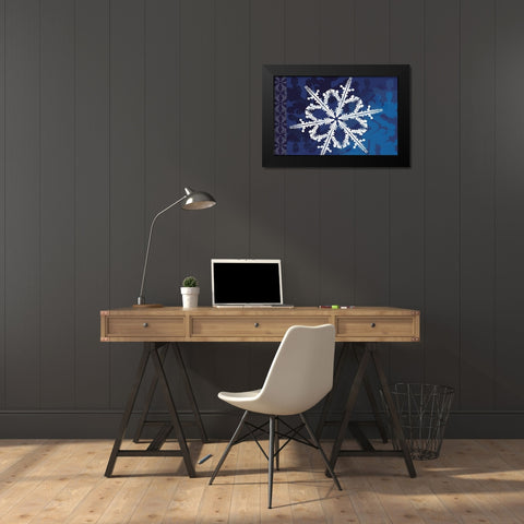 Cristal de Glace II Black Modern Wood Framed Art Print by Art Licensing Studio