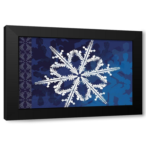 Cristal de Glace II Black Modern Wood Framed Art Print by Art Licensing Studio