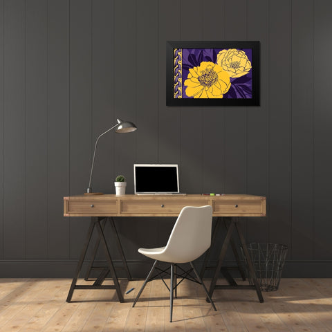 Color Bouquet I Black Modern Wood Framed Art Print by Art Licensing Studio