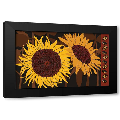 Tournesol I Black Modern Wood Framed Art Print by Art Licensing Studio