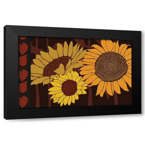Tournesol III Black Modern Wood Framed Art Print by Art Licensing Studio