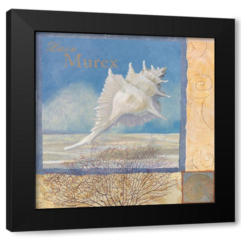 Ocean Beauties I Black Modern Wood Framed Art Print by Art Licensing Studio