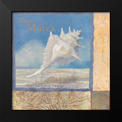 Ocean Beauties I Black Modern Wood Framed Art Print by Art Licensing Studio