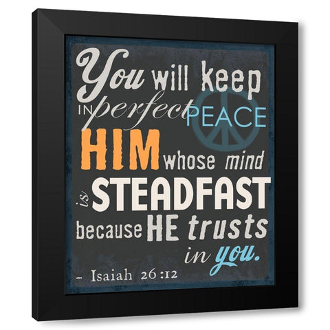 Psalm Saying II Black Modern Wood Framed Art Print by Art Licensing Studio
