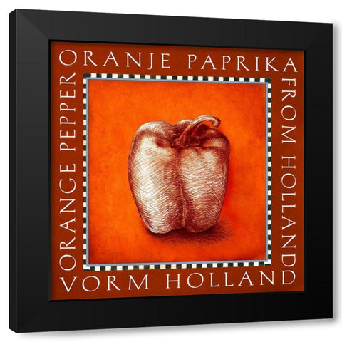 Vegetable Classics I Black Modern Wood Framed Art Print by Art Licensing Studio