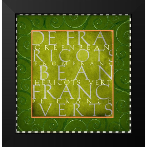 Vegetable Classics III Black Modern Wood Framed Art Print by Art Licensing Studio