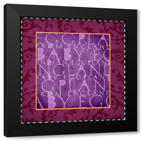 Vegetable Classics IV Black Modern Wood Framed Art Print by Art Licensing Studio