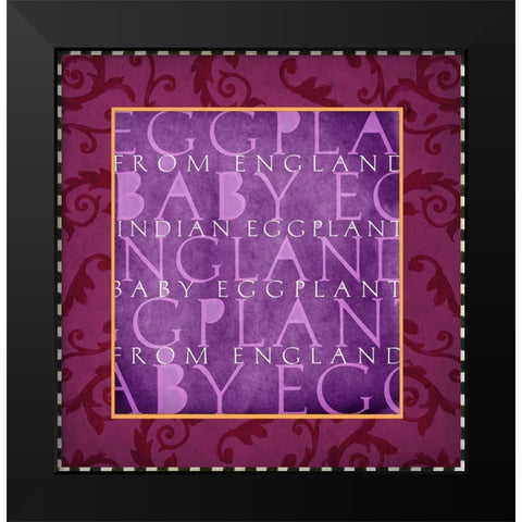 Vegetable Classics IV Black Modern Wood Framed Art Print by Art Licensing Studio