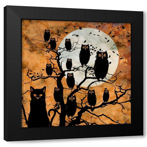 All Hallows Eve III Black Modern Wood Framed Art Print by Art Licensing Studio