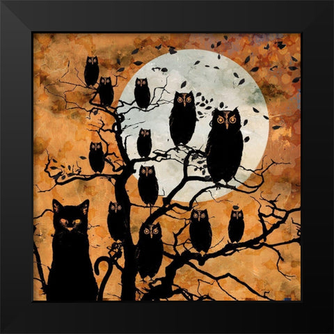 All Hallows Eve III Black Modern Wood Framed Art Print by Art Licensing Studio