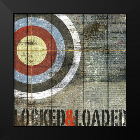 Open Season LAndL Black Modern Wood Framed Art Print by Art Licensing Studio