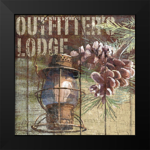 Open Season Outfitter Black Modern Wood Framed Art Print by Art Licensing Studio