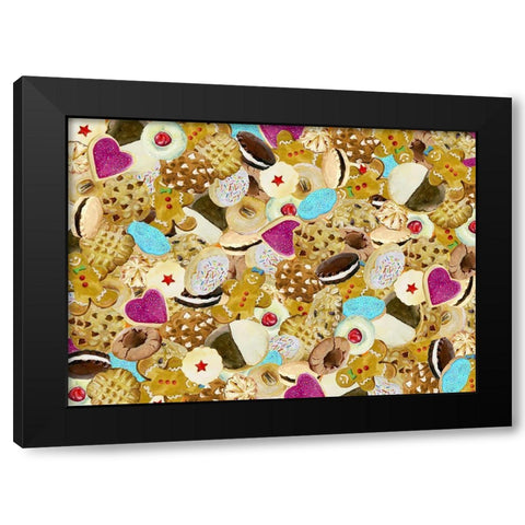 Crazy4Cookies Black Modern Wood Framed Art Print with Double Matting by Art Licensing Studio