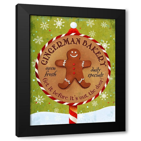 Gingerman Bakery Black Modern Wood Framed Art Print with Double Matting by Art Licensing Studio