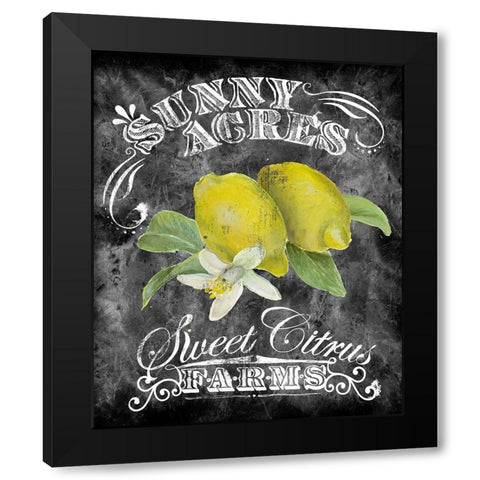 Sunny Acres Black Modern Wood Framed Art Print with Double Matting by Art Licensing Studio