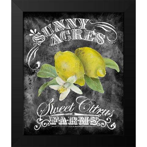 Sunny Acres Black Modern Wood Framed Art Print by Art Licensing Studio
