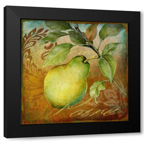 From The Grove Pear Black Modern Wood Framed Art Print with Double Matting by Art Licensing Studio