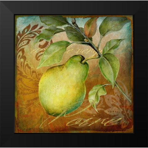 From The Grove Pear Black Modern Wood Framed Art Print by Art Licensing Studio
