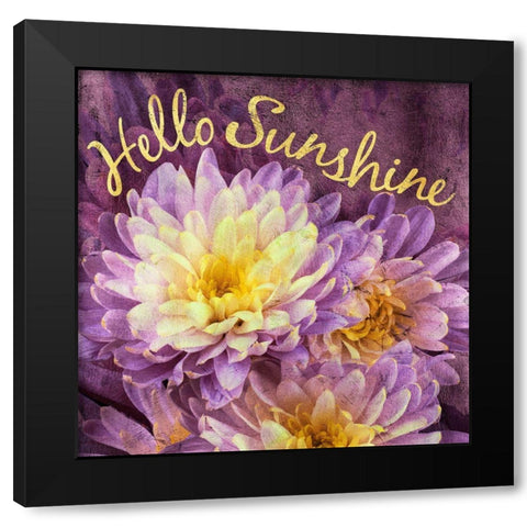 Flowersay 5 Black Modern Wood Framed Art Print with Double Matting by Art Licensing Studio