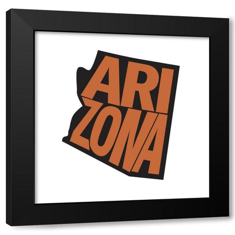 Arizona Black Modern Wood Framed Art Print with Double Matting by Art Licensing Studio
