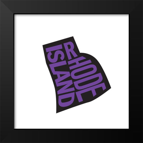 Rhode Island Black Modern Wood Framed Art Print by Art Licensing Studio